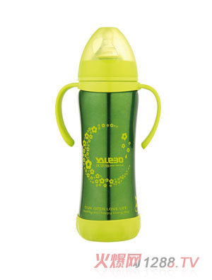 優(yōu)樂寶寬口徑不銹鋼保溫有柄自動(dòng)奶瓶220ML