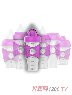 綠糖生活紫色水晶水杯280m