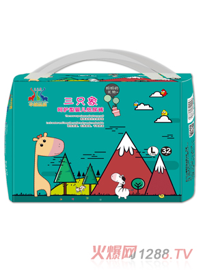 三只象呵護型yinge紙尿褲L32片