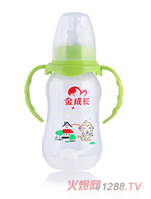 金成長(zhǎng)300ML PP寬口葫蘆形有柄自動(dòng)奶瓶