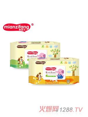 棉姿坊動物世界yinge手口柔濕巾