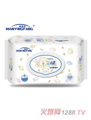 棉嬰坊草本親膚yinge濕巾100片