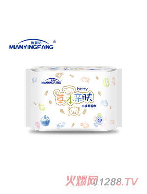 棉嬰坊草本親膚yinge濕巾25片
