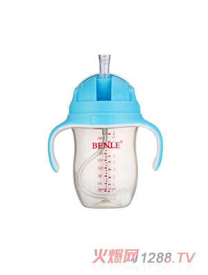 BENLEؐ����(l��)�V�ڏ����ֱ�PPSU����ˮ��280ML�{(l��n)ɫ