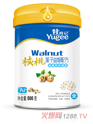 育記貢米營(yíng)養(yǎng)米粉-核桃蓮子益智配方桶裝