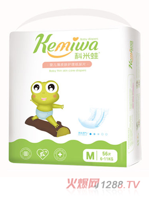 科米蛙yinge薄皮膚護(hù)理紙尿片M