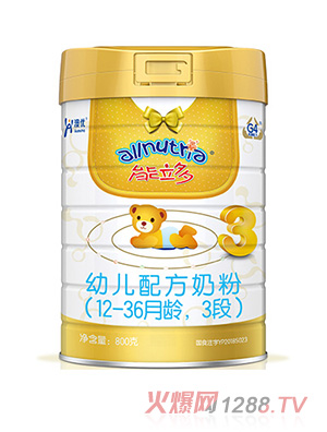 澳優(yōu)能立多youe配方奶粉（12-36月齡，3段）