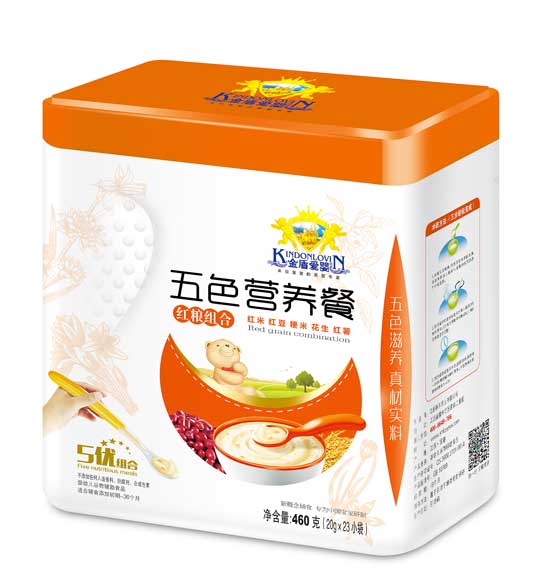 金盾愛(ài)嬰紅糧組合五色營(yíng)養(yǎng)餐罐裝